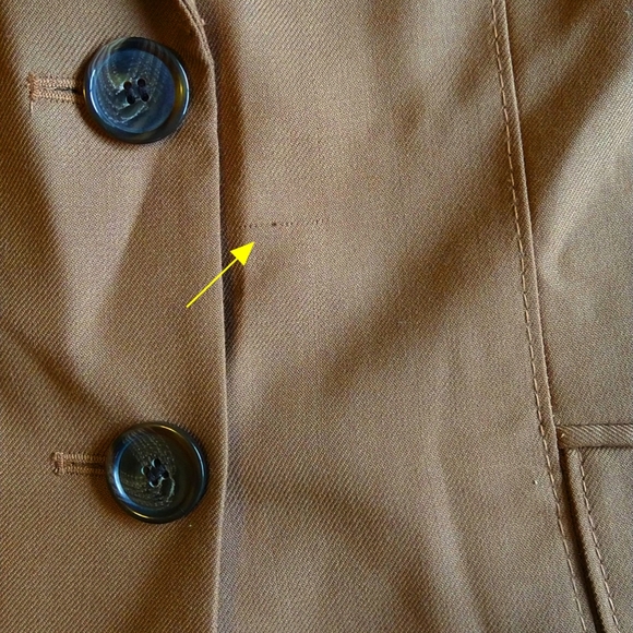 Ann Taylor Wool Blend Camel Brown 2 Button Blazer Career Professional - Picture 9 of 9